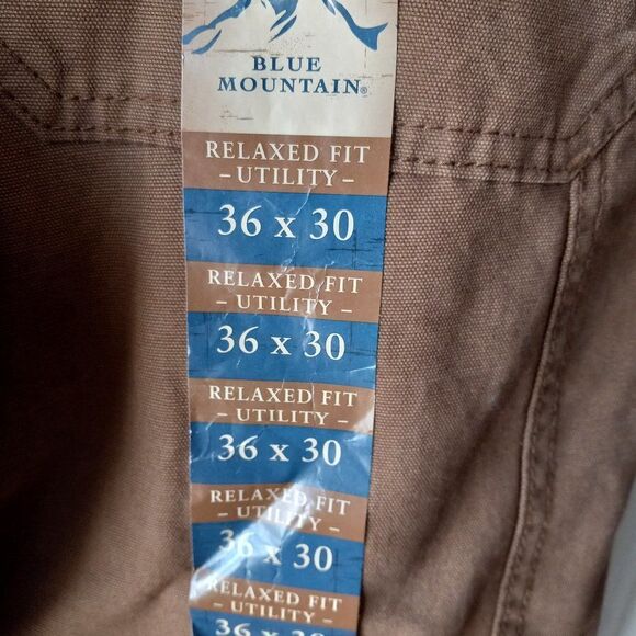 NWT Blue Mountain Canvas Utility Pant Relaxed Fit 36 X 30 - Picture 5 of 7